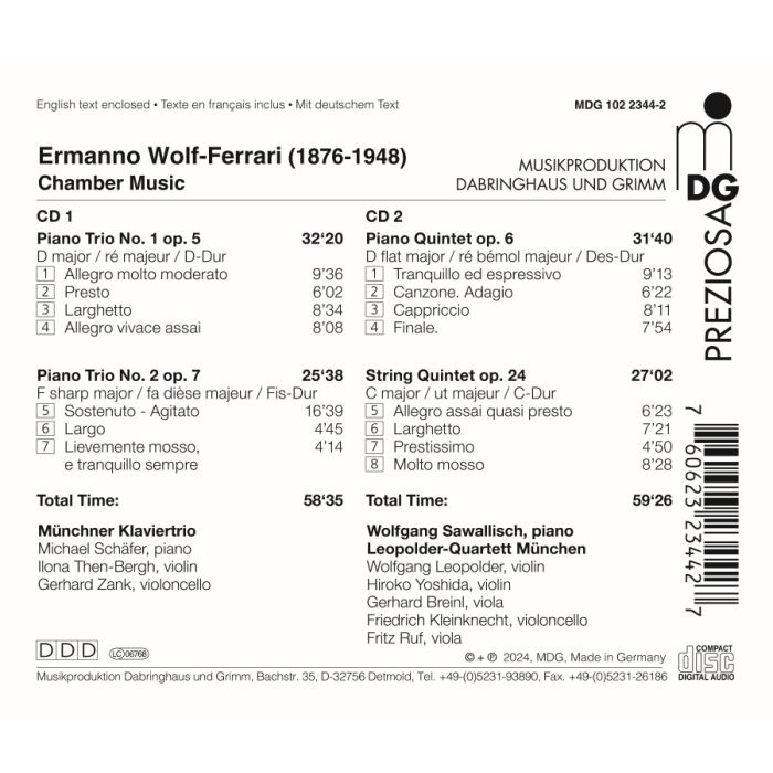 Wolf-Ferrari: Chamber Music - slide-1