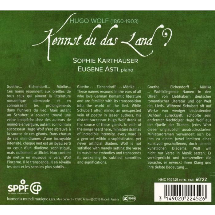 Wolf: Kennst du das Land ? - Lieder nach Goethe, Eichendorff, Mörike - slide-1