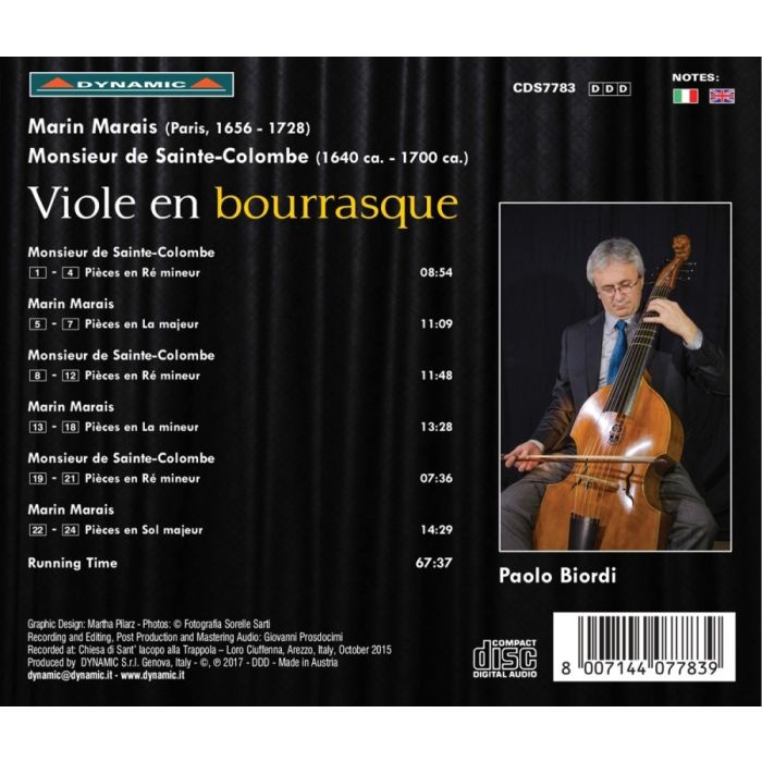 Marais & Sainte-Colombe: Pi?ces pour Basse de Viole seule - slide-1