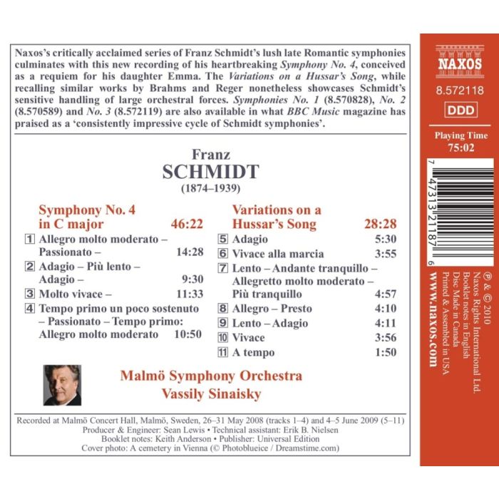 Schmidt: Symphony No. 4, Variations on a Hussar’s Song - slide-1