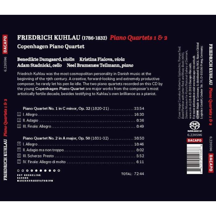 Kuhlau: Piano Quartets 1 & 2 - slide-1