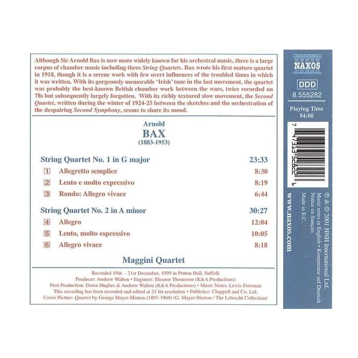BAX: String Quartets nos. 1 and 2 - slide-1
