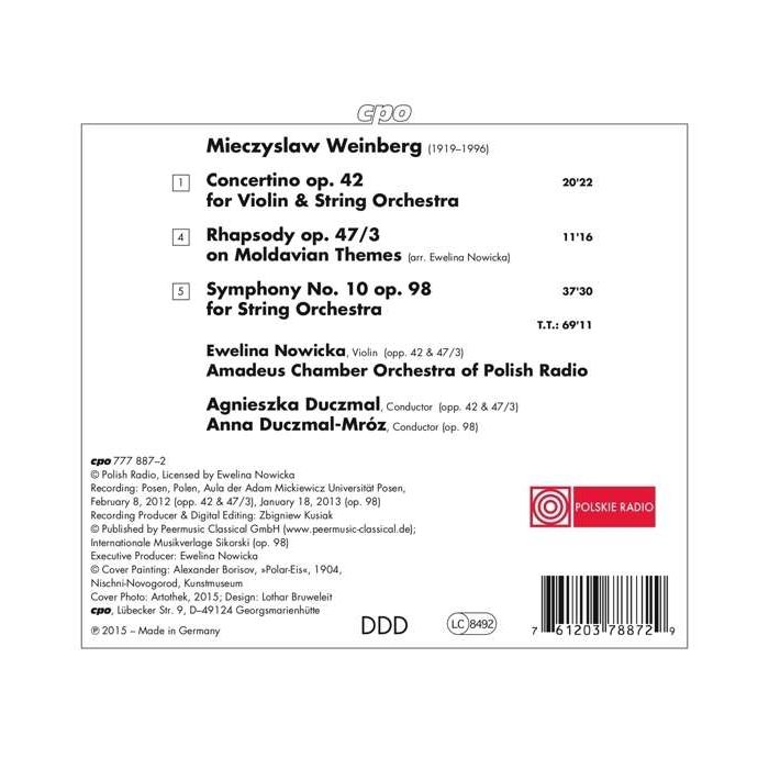 Weinberg: Violin Concertino Symphony No. 10 Rhapsody on Moldavian Themes - slide-1