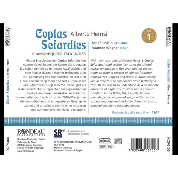 Hemsi: Coplas Sefardies Vol. 1 - Chansons Judéo-Espagnoles - slide-1