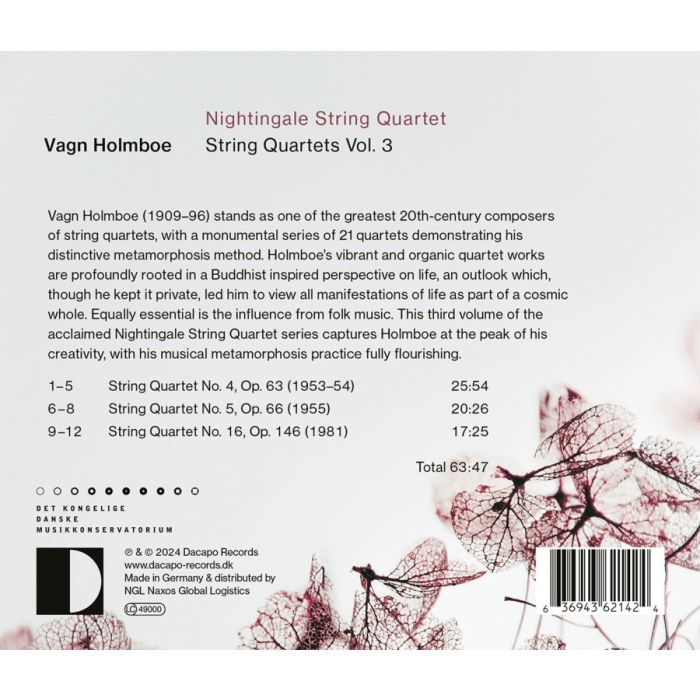 Holmboe: String Quartets Vol. 3 - slide-1
