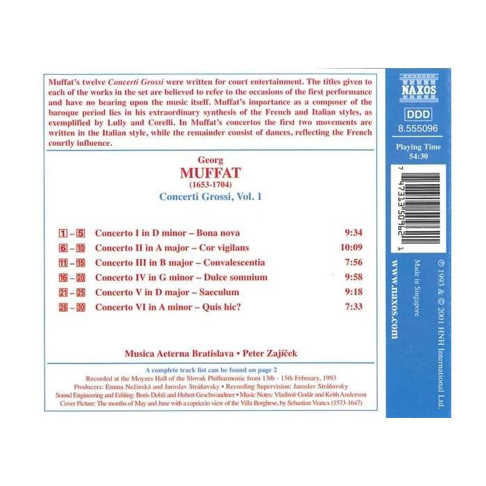 MUFFAT: Concerti Grossi Nos. 1 - 6 - slide-1