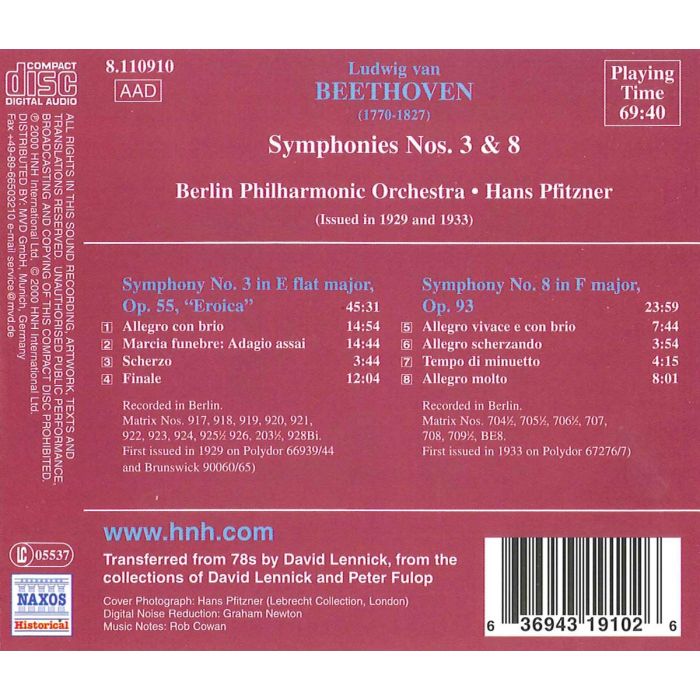 Beethoven: Symphony Nos.3 & 8 - slide-1