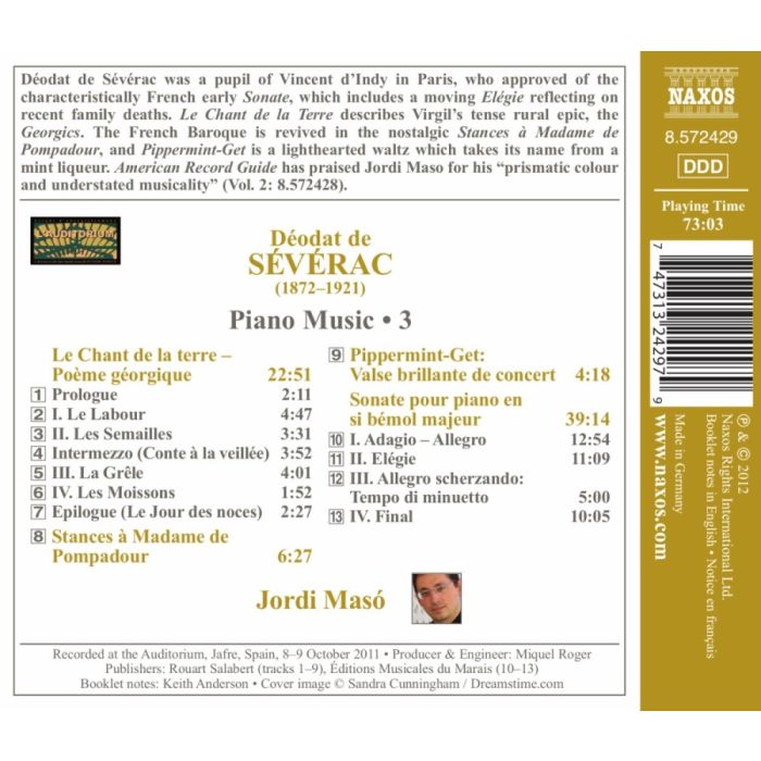 Sévérac: Piano Music Vol. 3 - Le Chant de la terre, Sonate - slide-1