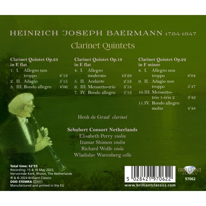 Baermann: Clarinet Quintets - slide-1