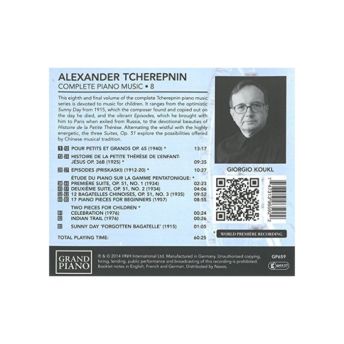 Tcherepnin: Piano Music Vol. 8 - slide-1