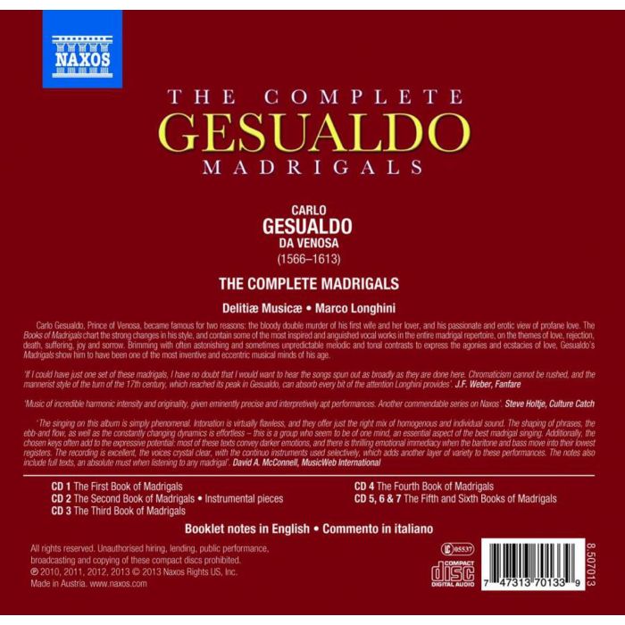 Gesualdo: The Complete Madrigals - slide-1