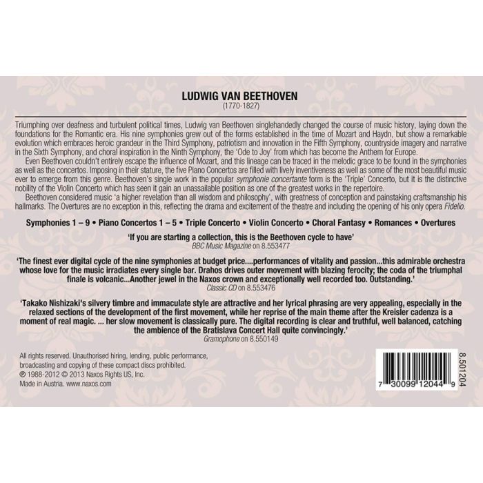 Beethoven: Complete Symphonies, Concertos & Overtures (Complete) (12-CD Box Set) - slide-1