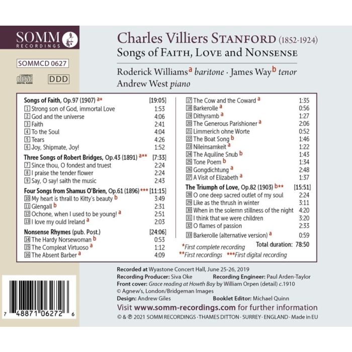 Stanford: Songs of Faith, Love and Nonsense - slide-1