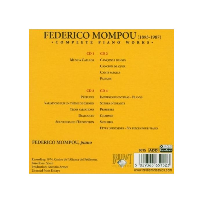 Mompou: Complete Piano Works - slide-1