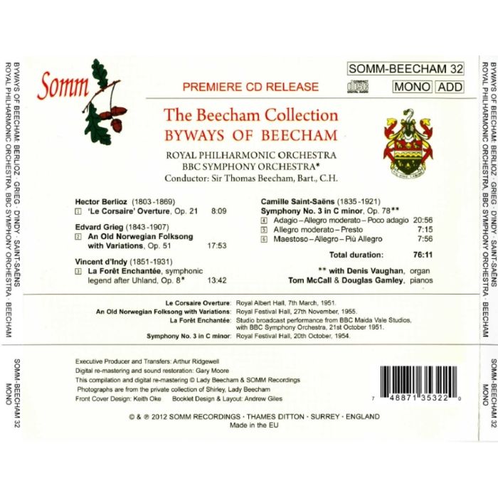 The Beecham Colleciton: Berlioz, Grieg, D’Indy & Saint-Saëns - slide-1
