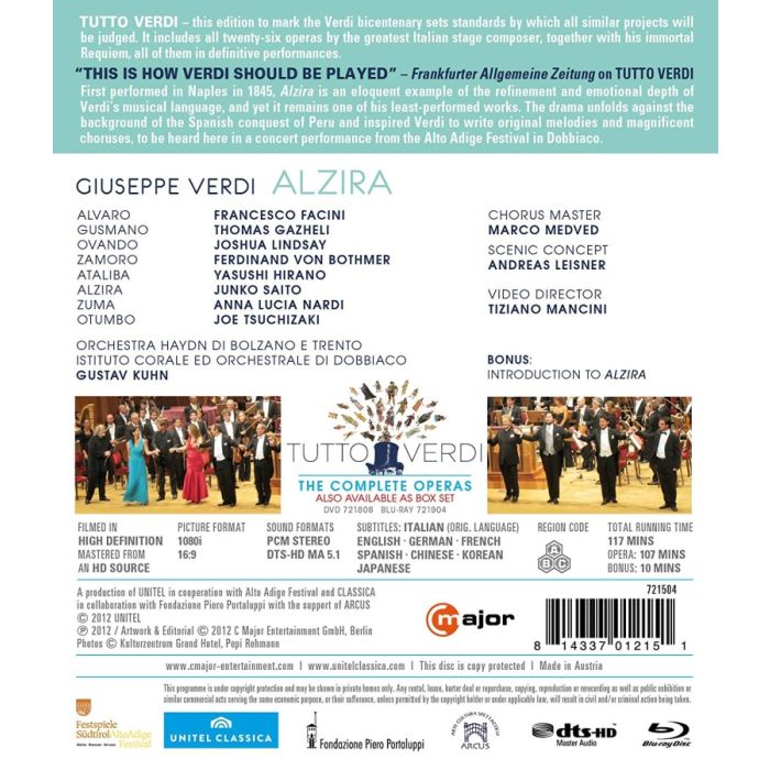 Verdi: Alzira / Tutto Verdi - slide-1