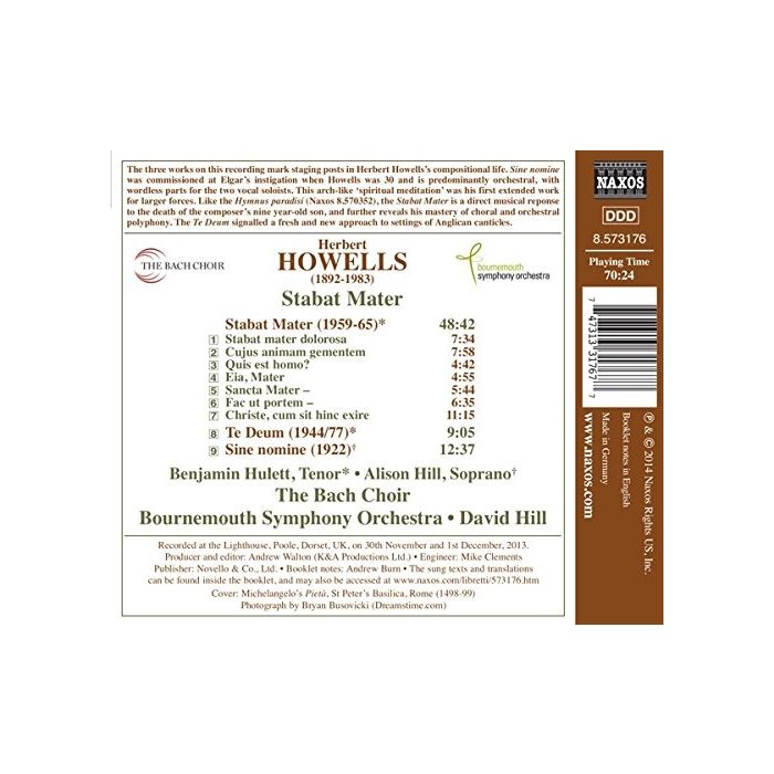 Howells: Stabat Mater Te Deum Sine nomine - slide-1