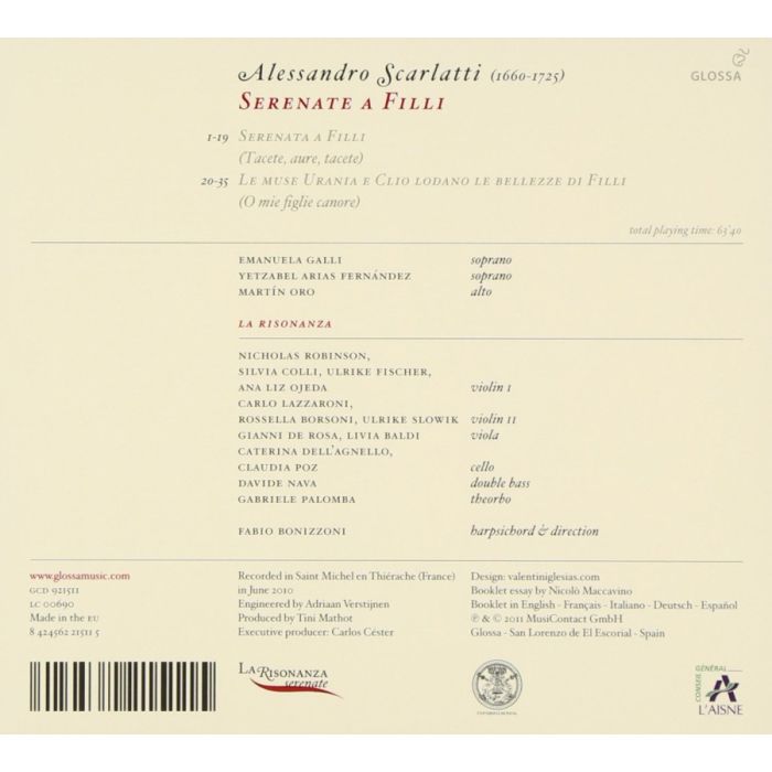 Scarlatti: Serenate a Filli - slide-1