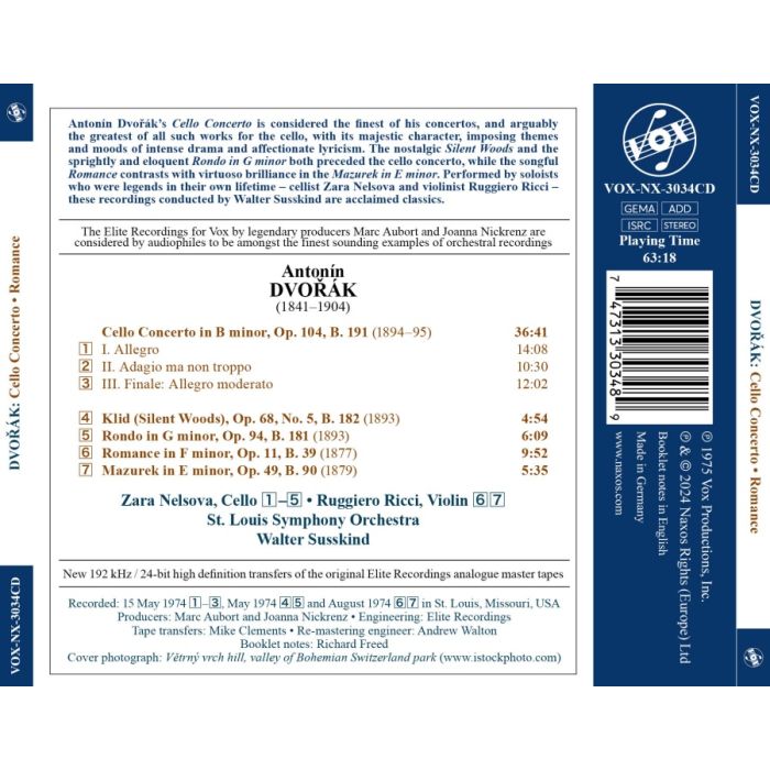 Dvorak: Cello Concerto; Silent Woods; Rondo; Romance; Mazurek - slide-1