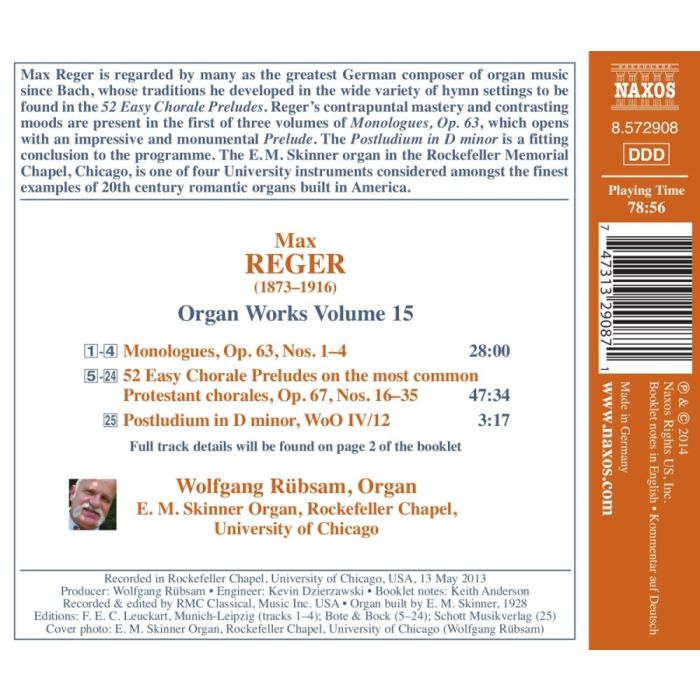 Reger: Organ works Vol. 15 - slide-1