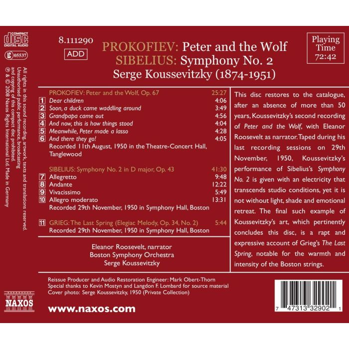 Prokofiev: Peter and the Wolf / Sibelius: Symphony No.2 - slide-1