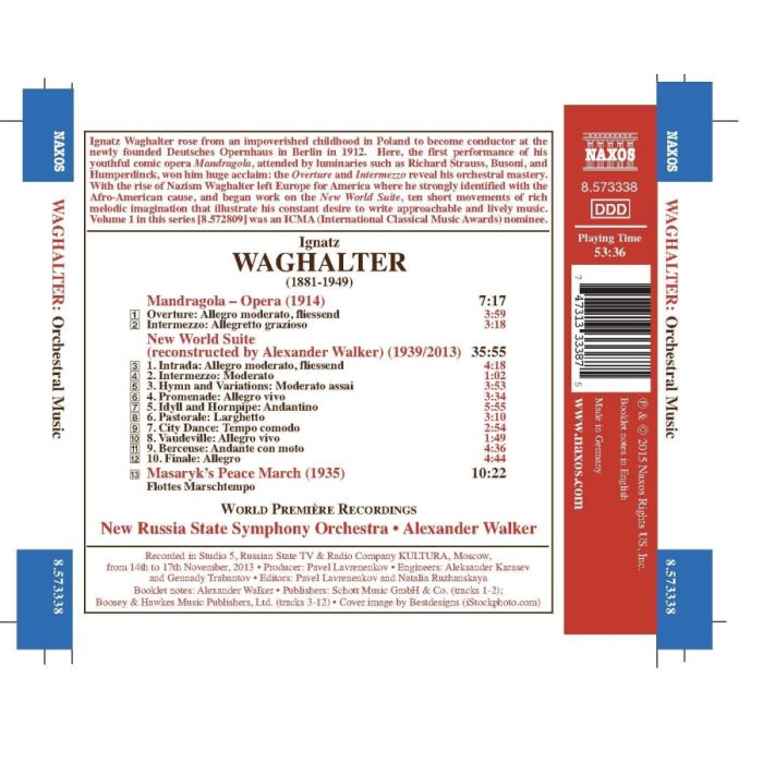 Waghalter: New World Suite Overture and Intermezzo Mazaryk's Peace March - slide-1