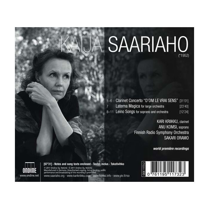 Saariaho: D'Om Le Vrai Sens, Laterna Magica, Leino Songs - slide-1