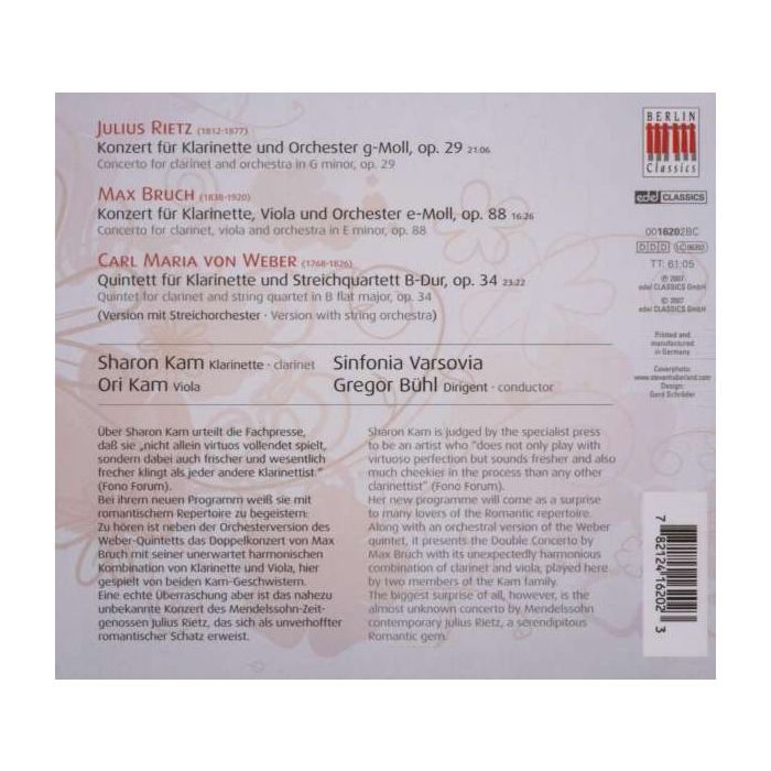 Bruch; Weber; Rietz: The Romantic Clarinet - slide-1