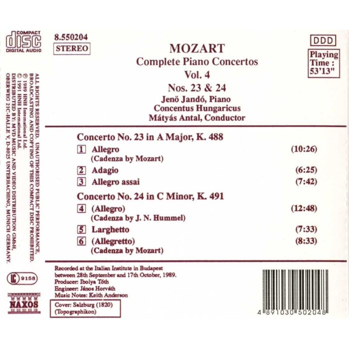 Mozart: Piano Concertos 23 & 24 - slide-1