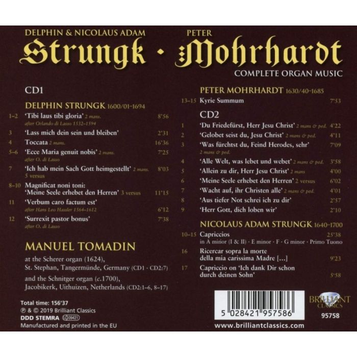 Strungk; Mohrhardt: Complete Organ Music - slide-1