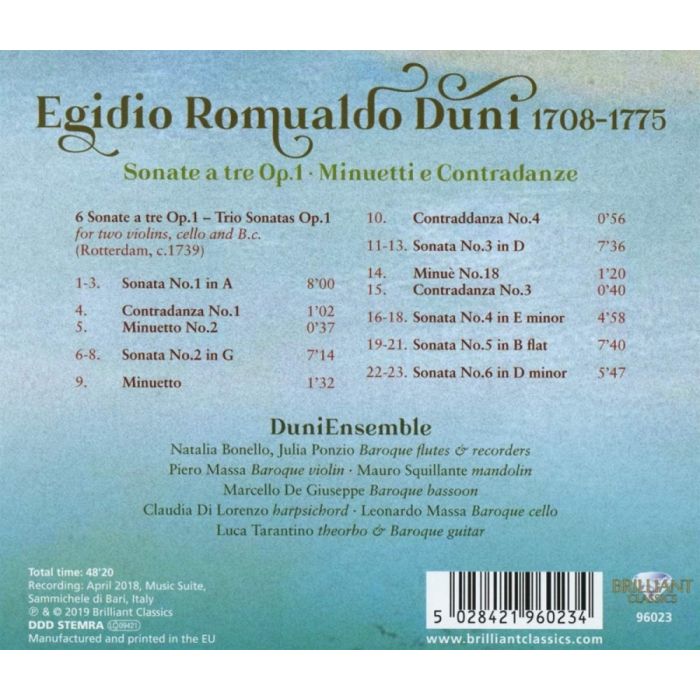 Duni: Trio Sonatas Op. 1 - slide-1