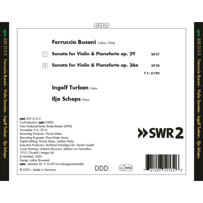 Busoni: Violin Sonatas - slide-1