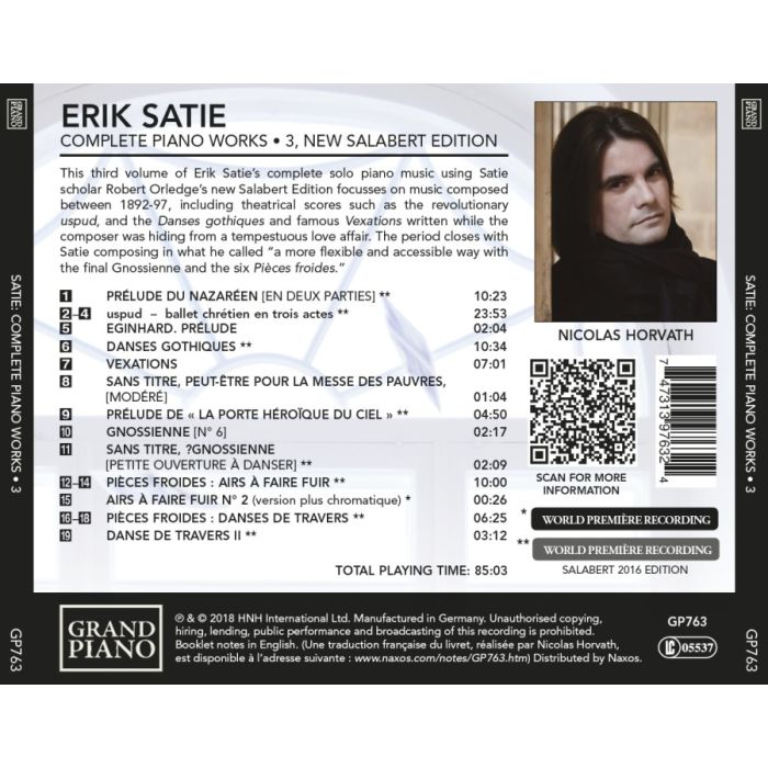 Satie: Complete Piano Works 3 - slide-1