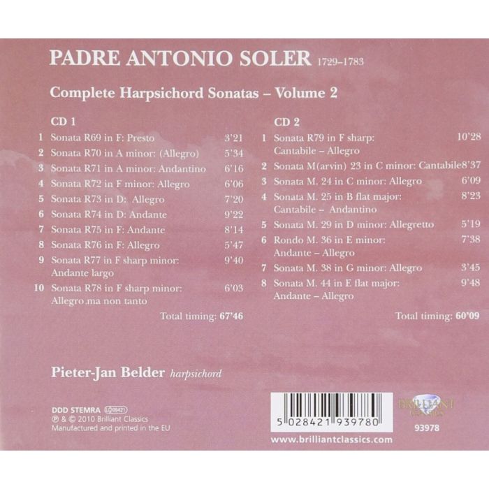 Soler: Complete Sonatas, Vol. 2 (Harpsichord Sonatas) - slide-1