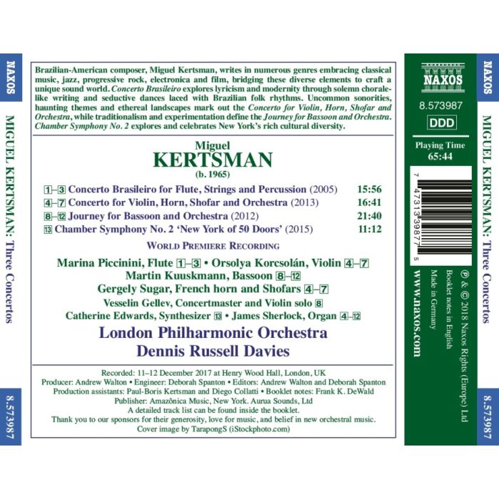 Kertsman: Three Concertos - slide-1