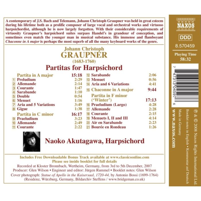 Graupner : Partitas for Harpsichord - slide-1