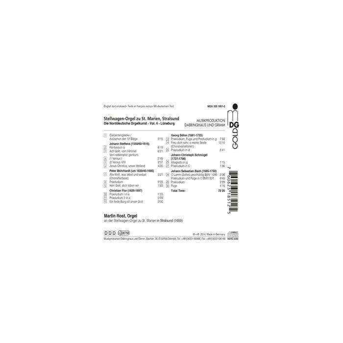 Norddeutsche Orgelkunst Vol. 4, Lüneburg - Steffens; Mohrhard; Flor; Böhm; Schmügel; Bach - slide-1