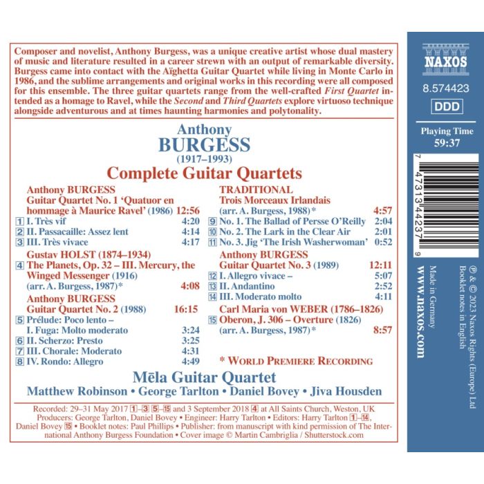 Burgess: Complete Guitar Quartets - slide-1