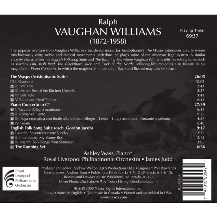 Vaughan Williams: Piano Concerto, The Wasps, English Folk Song Suite, The Running Set - slide-1
