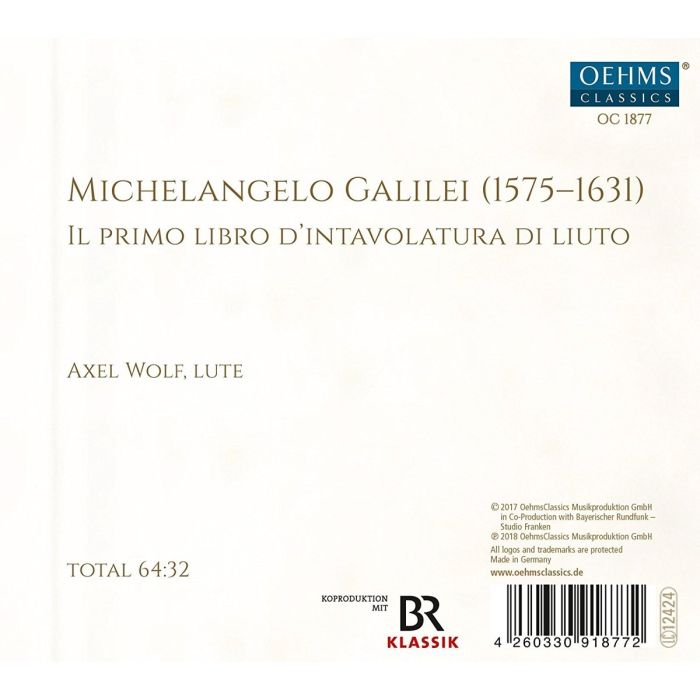 Galilei, M: Il primo libro d'intavolatura di liuto: Sonatas 1-12 - slide-1