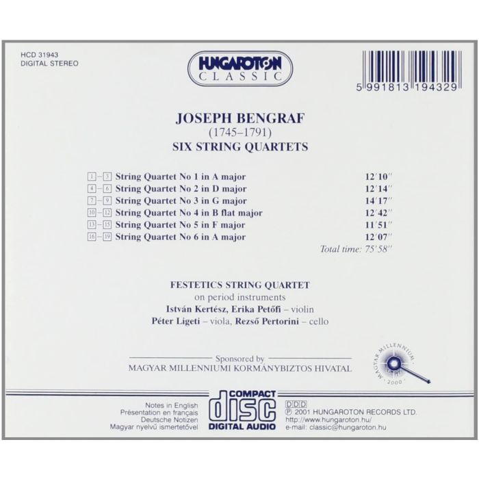 Bengraf: Six string quartets - slide-1