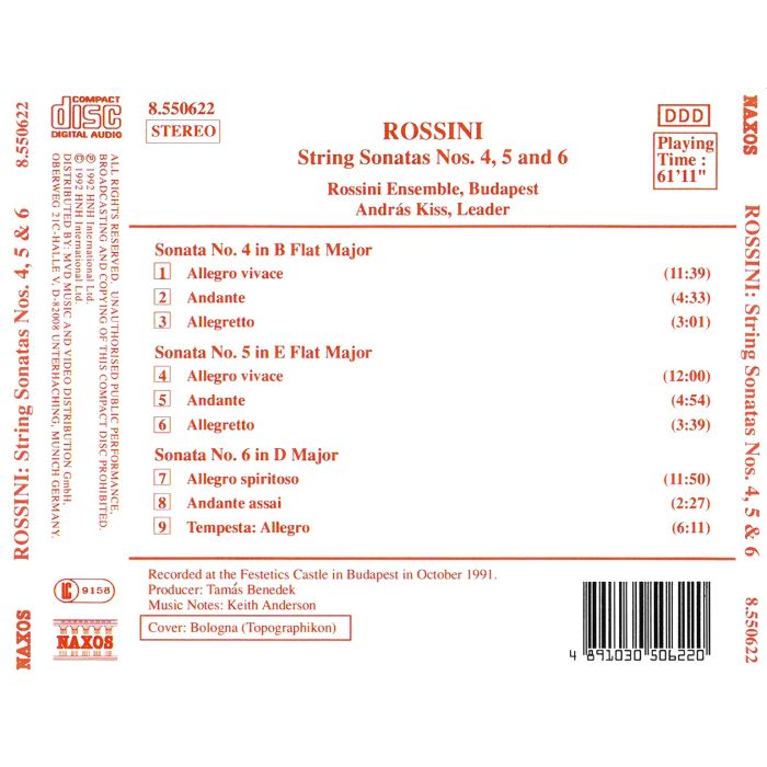 ROSSINI: String Sonatas 4 & 5 & 6 - slide-1