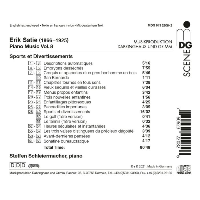 Satie: Piano Music Vol. 8 - Sports et Divertissements - slide-1