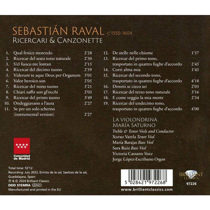 Raval: Ricercari & Canzonette - slide-1