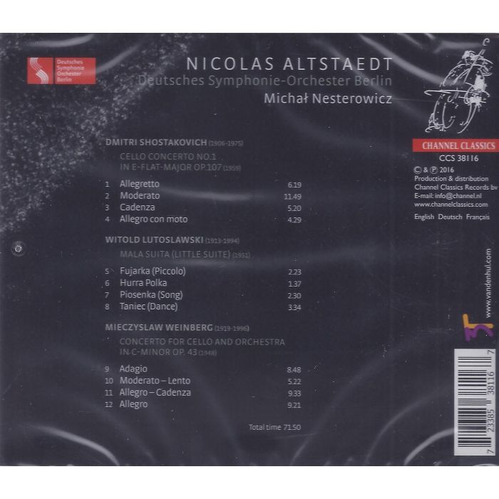 Shostakovich & Weinberg: Cello Concerto / Lutosławski: Mała Suita - slide-1