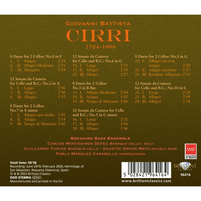 Cirri: Sonatas and Duos for Cello - slide-1