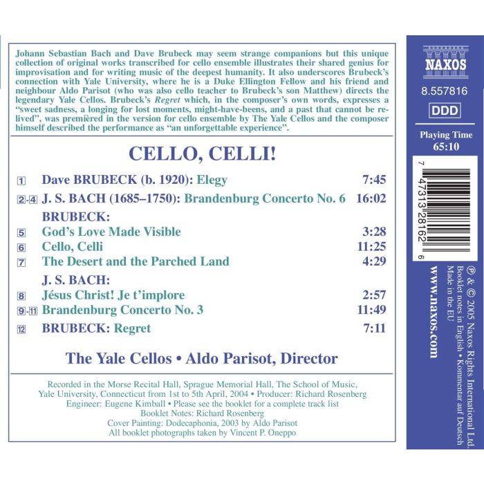 BACH / BRUBECK: Cello, Celli! - slide-1