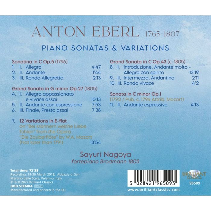Eberl: Piano Sonatas & Variations - slide-1