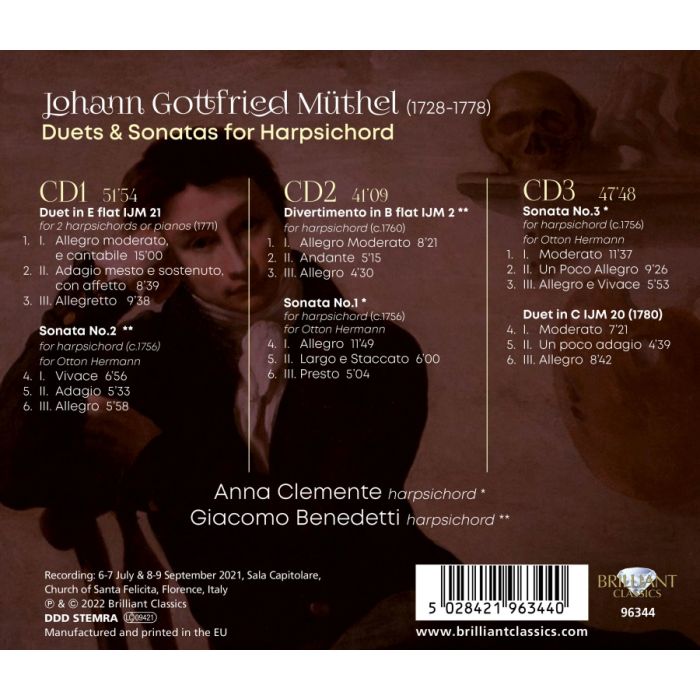 Müthel: Duets & Sonatas for Harpsichord - slide-1