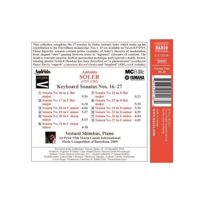 Soler: Keyboard Sonatas Nos. 16−27 - slide-1